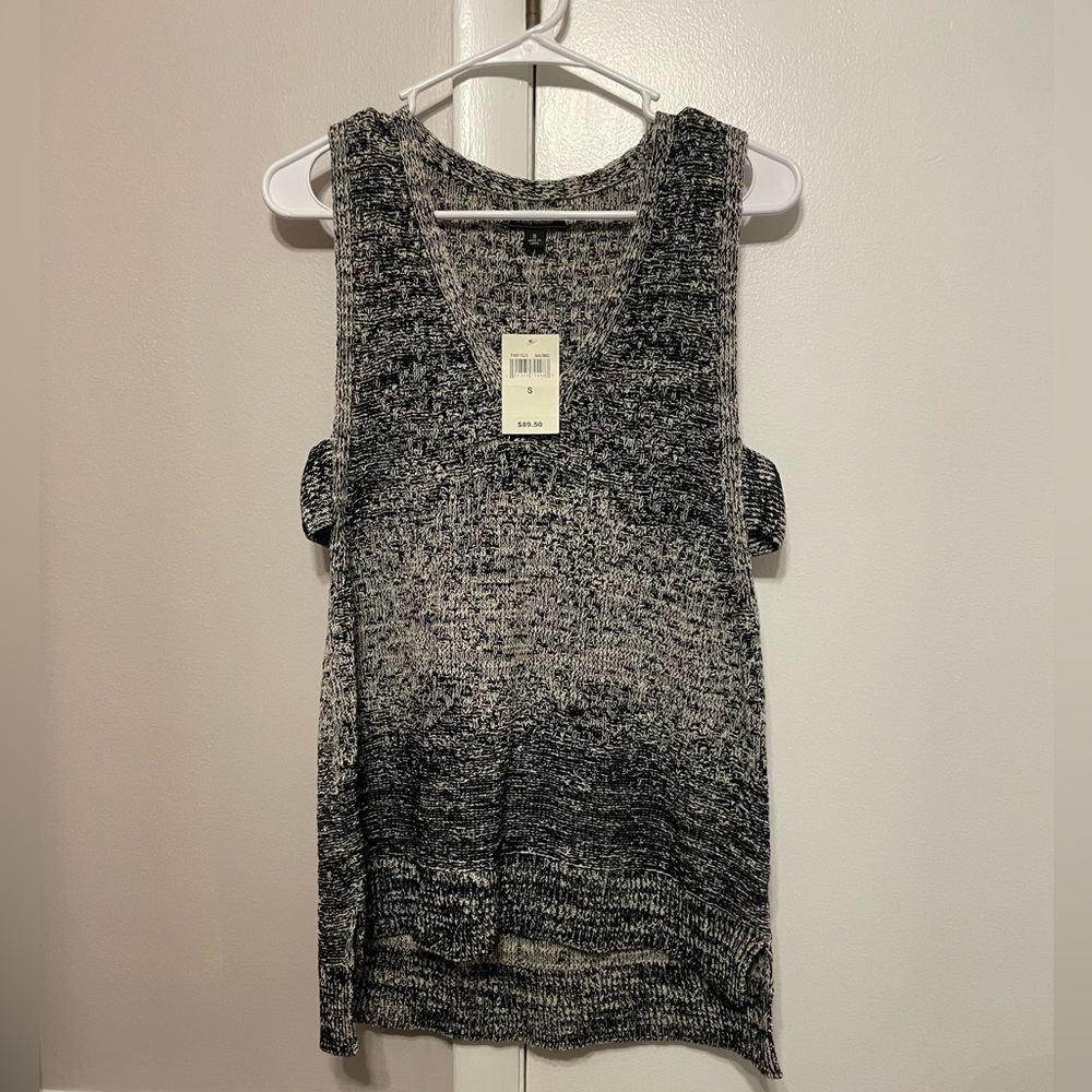 Lucky Brand Open Side Knit Tank Top size S